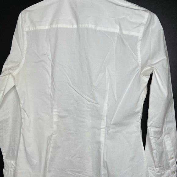 Banana Republic white ruffle sleeved blouse - Picture 2 of 3